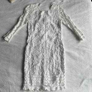 I.N.C. International Concepts White Cotton Lace Dress